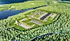 Slik vil det kunne se ut. Kjernekraftverket som planlegges utenfor Halden. Illustrasjon: Afry / Norsk Kjernekraft AS