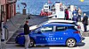 Bildet viser hvordan den kombinerte lynladeren er organisert. Innen en radius på 20-30 meter kan du lade bilen på land og båten ute ved kaien.