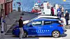 Bildet viser hvordan den kombinerte lynladeren er organisert. Innen en radius på 20-30 meter kan du lade bilen på land og båten ute ved kaien.