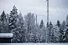 Nkoms lokalkontor i Ski er omgitt av flere ulike stasjonære antenner.
