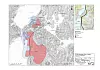 Kart over kvikkleirerisiko i områdene Moss havn og Moss sentrum. Blå skraverte områder viser utløpsområde for kvikkleire, rosa områder viser der skredfaregradklassen betegnes som «middels».