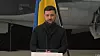 Ukrainas president Volodymyr Zelenskyj under en pressekonferanse i Sverige 22.10.2025.