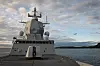 Radaren skulle brukes til å måle hvor synlige Sjøforsvarets fartøy er på radar. Her er fregatten KNM Roald Amundsen.