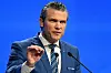USAs forsvarsminister Pete Hegseth holdt innlegg under sikkerhetskonferansen i Singapore lørdag.