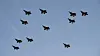 332 skvadrons formasjonsflygning over Ørland før jul i 2019.