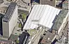 Forberedende arbeider før byggestart av kjeller foregår under denne teltduken. Illustrasjon: Statsbygg
