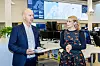 Et viktig tema i arbeidet vil være en mulig energimerkeordning for datasentre, sier Nkom-direktør John-Eivind Velure, her sammen med digitaliserings- og forvaltningsminister Karianne Tung.