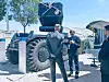 Mission Master XT ble vist fram på Eurosatory i fjor sommer med utskytningsrampe for stridsdronen Hero 120, også kjent som «loitering munition»/«rekende ammunisjon». Foto: Rheinmetall Canada