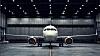 Airbus' A320neo stående i hangaren til SAS i Københavns Lufthavn. Legg merke til de såkalte wingletsene med vertikal utforming på tuppen av vingene.