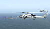 Danmark vil utruste Seahawk-helikopterne med nye amerikanske missiler. Her avfyres et Hellfire-missil fra et MH-60 Seahawk helikopter.