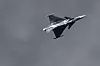 Kampflyet Saab Gripen E med svenske kjennetegn. Dette er den nyeste generasjonen av flyet. Foto: Linus Svensson/Saab