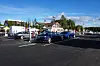 Teslas superladere leverer strøm nok til å kjøre 270 kilometer på en halvtimes lading. Foto: Stein Jarle Olsen