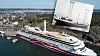 Passasjer- og bilfergen Viking Grace har installert LNG-motorer og rotorseil for å minske utslipp. Foto: Norsepower/ Wiki Commons