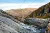 Den trebente masten, designet av Eva Widenoja, er på plass i det ville landskapet i Rogaland. Bilde: Statnett/Woldcam