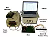 Innretningen ble beskrevet i et paper som ble lagt frem på konferansen HealtSec 2012 i starten av august.Forskernes prototype på systemet. Armbåndet ses til høyre.