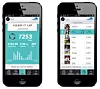 Mobilappen gir statistikk og ypper til vennskapelig og kollegial konkurranse.