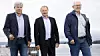 Disse tre bli nå ansatt i samme firma, etter at Norconsult har kjøpt rådgivingsselskapet ECT. Fra venstre: Jan Henning Quist (ECT), Bård Hernes (Norconsult) og Jon Aas (ECT).