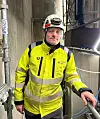 Prosjekteder Kurt Magne Fallingen i Hafslund Kraft forsikrer om at det nye anlegget med nødsystemer skal tåle flom etter dagens krav. Foto: Hafslund