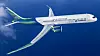 AirbusZEROe Turbofan Concept: Inntil 200 passasjerer kan fly dette opptil 400 mil. Her har designerne tegnet inn en ventilasjonsskorstein i haleroret som kan fjerne hydrogen fra lageret bak i flykroppen om det skulle oppstå lekkasje.