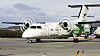 Et Widerøe-fly på Værnes lufthavn.