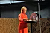 FARGERIK: NAL-president Kjerti Nerseth ønsket velkommen til Arkitekturdagen. Nerseth skrev i programmet for Arkitekturfestivalen at 'Gjennom festivaluken ønsker arkitektene å dele sin fagkunnskap med offentligheten. Vi ønsker også å motta kunnskap, diskutere og ta del i ulike sosiale arrangementer.'