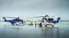 To Sikorsky S-92 helikoptre fra det andre store helikopterselskapet Bristow. Både Bristow og CHC bruker denne typen til å fly offshore. Foto: Ole Berg-Rusten/NTB