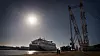 306 meter lange Celebrity Edge ved kai på STX France i St. Nazaire. Bilde: Eirik Helland Urke