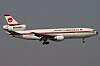 Et tilsvarende DC-10-30 fra Biman Bangladesh Airlines skal torsdag fly flytypens siste ruteflygning med passasjerer.