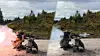 Testskyting med M72 og Aimpoint-sikte med NVG med daglinse.