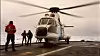 Et historisk øyeblikk: En Super Puma lander på helikopterdekket til et kystvaktskip i Nordkapp-klassen. Foto: Bård Olaf Styrmo/ Kystvakten