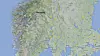 Vestlandet er tømt for flytrafikk tirsdag formiddag viser dette kartet fra Flightradar 24.