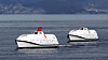 Tronheimsfjorden er testarena for autonome skip. Her er to ombygde livbåter Kongsberg Maritime bruker til å teste teknologien i fullskala.