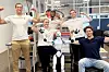 Vasilii Anderson (t.v.), Kristine Skinlo, Pakalon Nirmalan, Thomas Haslund Wik, og Marius August Devold er studentene bak sommerprosjektet hos Element Logic.