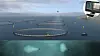 Oppdrettsanlegg fjernstyrt fra land. Ubemannet overflatefartøy (USV) er plattform for drone og ROV (fjernstyrt undervannsfarkost).