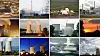 En sammensetning av bilder viser noen av kjernekraftverkene som Tyskland har stengt ned etter Fukushima-ulykken i 2011. Øverst fra venstre: Brunsbuettel, Unterweser, Brokdorf, Kruemmel, Emsland, Grohnde, Biblis A, Biblis B, Grafenrheinfeld, Philippsburg, Neckarwestheim og Isar 1 og 2.