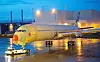 A350-900 XWB MSN-001 på sin første luftetur på egne hjul - vei fra Stasjon 40 til Stasjon 30 på sluttmonteringsfabrikken (FAL) i Blagnac utenfor Toulouse.