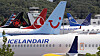 Boeings 737 MAX-fly er satt på bakken over hele verden. Her fra et parkeringsområde for fly i Seattle.