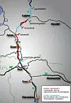 Etappe 2 av riksvei 4 på Hadeland består av tre strekninger. Firefeltsveien Roa-Gran grense åpner trolig i år. Breddeutvidelsen av Sandvoll-Amundrud var ferdig i 2022. Nå kommer Almenningsdelet-Lygnebakken. Illustrasjon: Statens vegvesen