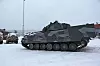 BAE Systems CV90-testvogn som blant annet ble brukt til å teste de nye gummibeltene. Foto: Per Erlien Dalløkken