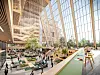 Møteplass: Slik ser arkitekten for seg at det 11 etasjer høye atriet kan utformes.