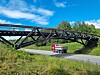 Skubbersenga trebru passerer over riksvei 2 i Eidskog i innlandet.