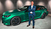 Frank van Meel, sjef for BMW M, under lanseringen av den nye generasjonen M5. I bakgrunnen står en M5 Touring.