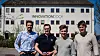 Daglig leder i Bikefinder Ole Martin Ølmheim(t.v.) med produktsjef Viggo Henriksen, utvikler Jan Erik Sola Foss og ansvarlig for markedsføring Snorre Dishington.