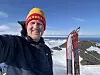 Øystein Mathisen på skitur på Øretoppen utenfor Kirkenes. Foto: Privat