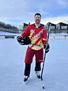Øystein Mathisen spilte på Kirkenes Puckers og ble på den måten godt kjent med både russere og ukrainere. Laget har fått sin tv-serie på NRK. Foto: Privat