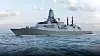 Illustrasjon av en Type 26-fregatt med norsk flagg. Foto: BAE Systems