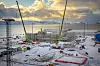 Slik så det ut på Melkøya i februar i år. Da var omkring 30 prosent av prosjektet fullført. Nå er Equinor halvveis i gjennomføringen. Foto: Jonny Engelsvoll, Equinor