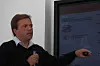 Teknologidirektør Bjørn Olstad, Fast search & transfer. Fra åpningen av forskningssenteret september 08.