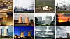 En sammensetning av bilder viser noen av kjernekraftverkene som Tyskland har stengt ned etter Fukushima-ulykken i 2011. Øverst fra venstre: Brunsbuettel, Unterweser, Brokdorf, Kruemmel, Emsland, Grohnde, Biblis A, Biblis B, Grafenrheinfeld, Philippsburg, Neckarwestheim og Isar 1 og 2.
