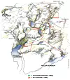 UTBYGGINGSOMRÅDET: Kartet viser eksisterende kraftverk med tunneler og nytt kraftverk med tunneler. I alt ca 30 km nye tunneler og sjakter skal sprenges.ILL: HELGE STEINNES